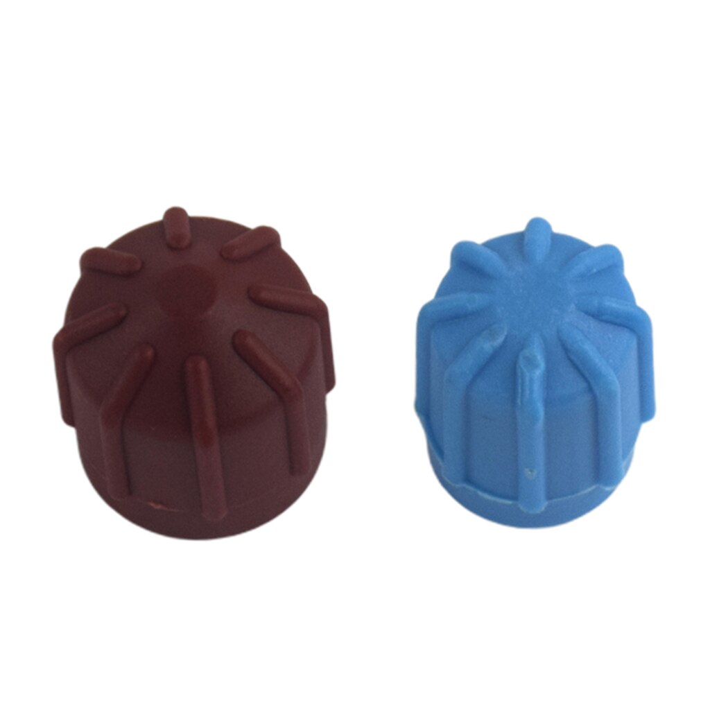 2 X R134a Air Conditioning Cap AC Cap High Pressure + Low Pressure Cover Set (brown \u0026 Blue)