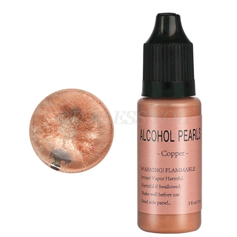 Resina de pigmento de Alcohol metálico, pintura concentrada a base de Alcohol, resina epoxi, colorante, artesanía de fundición de resina, 15ml: BN
