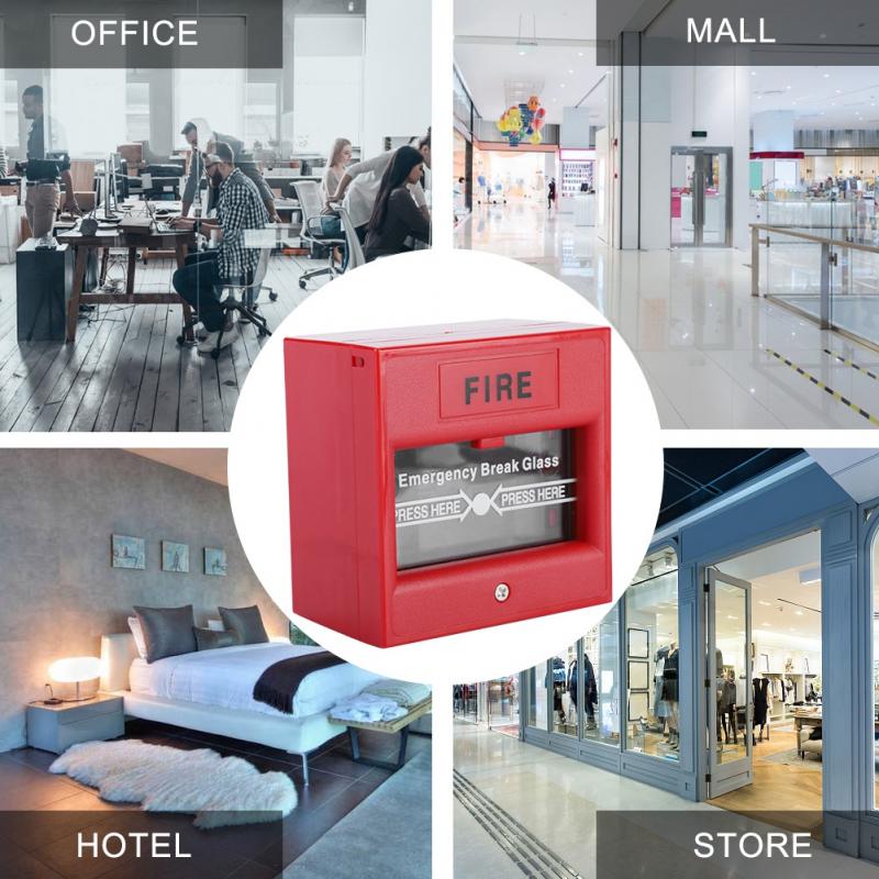 Nooduitgang Brandalarm Knop Release Security Glasbreuk Alarm Schakelaar