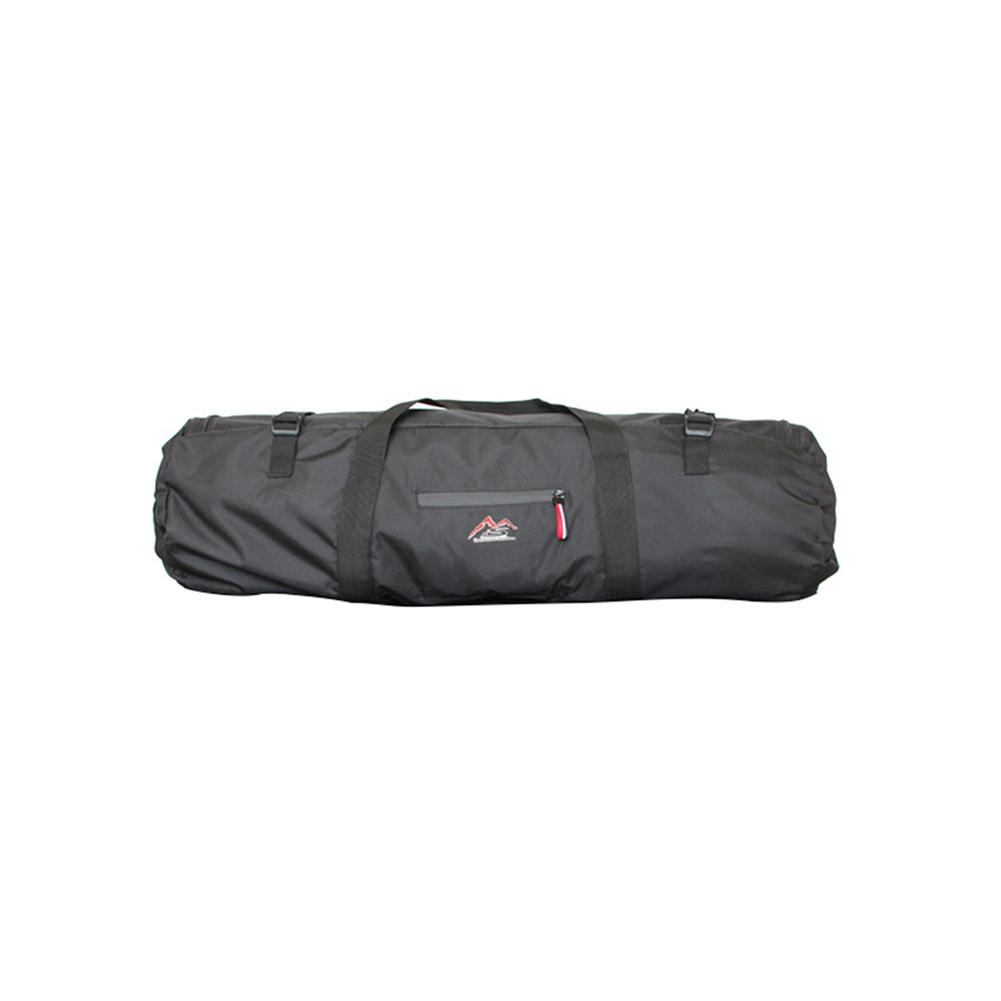 Multifunktionel udendørs lærredsteltaske stor vandtæt foldeteltpose med lynlås rejse sport opbevaringspose til vandring camping: Sort s