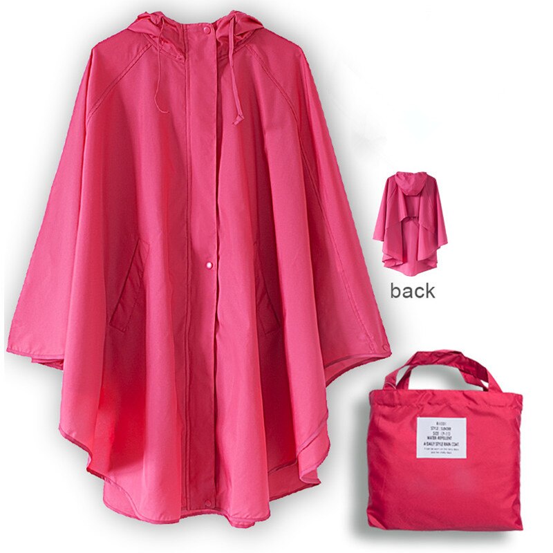 Dünne Mit Kapuze regenmantel frauen Punkte wasserdichte draussen damen regen Mantel Poncho chubasquero mujer capa de chuva