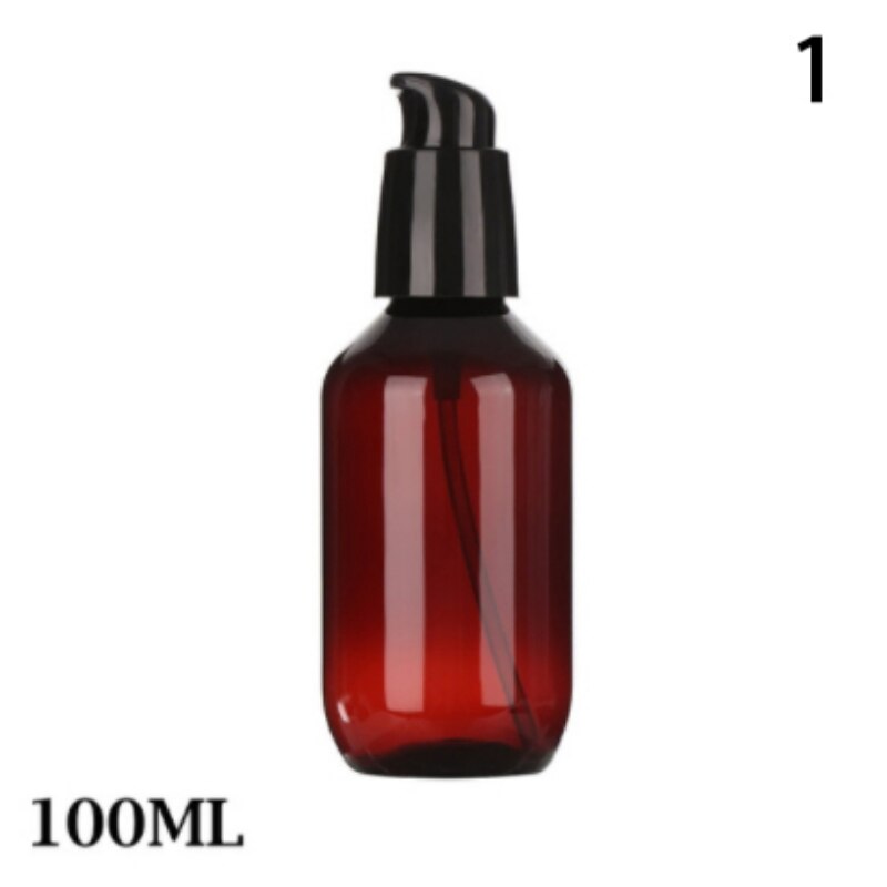 100-500ml Liquid Soap Shower Gel Refillable Bottle Brown Bathroom Shampoo Bottles Wash Hair Conditioner Lotions Press Dispenser: A1