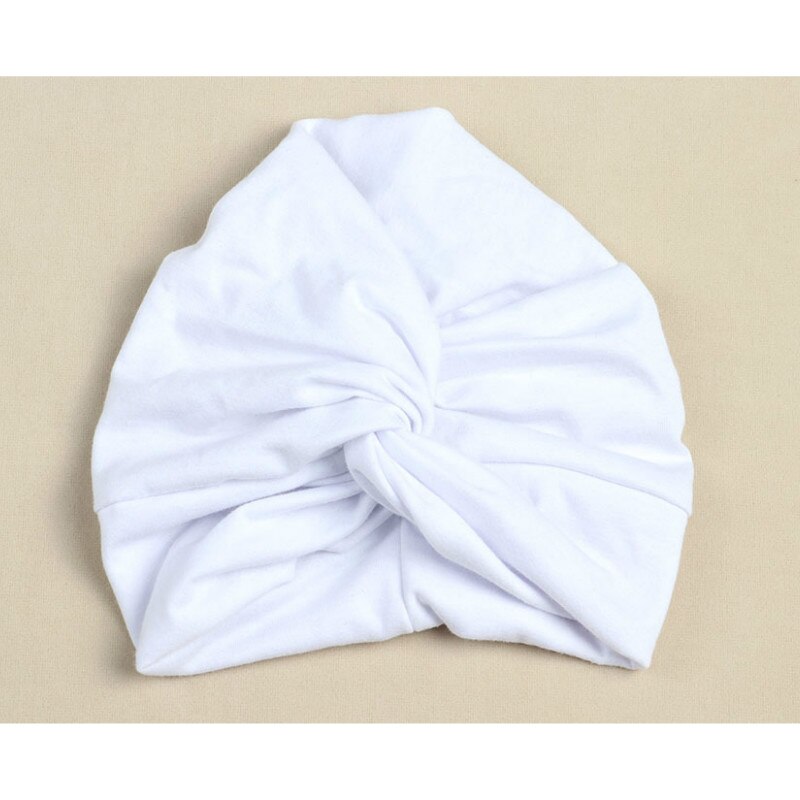 Cotton Baby Girls Hat Baby Beanies Knitted Winter Hats Childrens Cap Girls Baby Caps Children Skullies Beanies: White