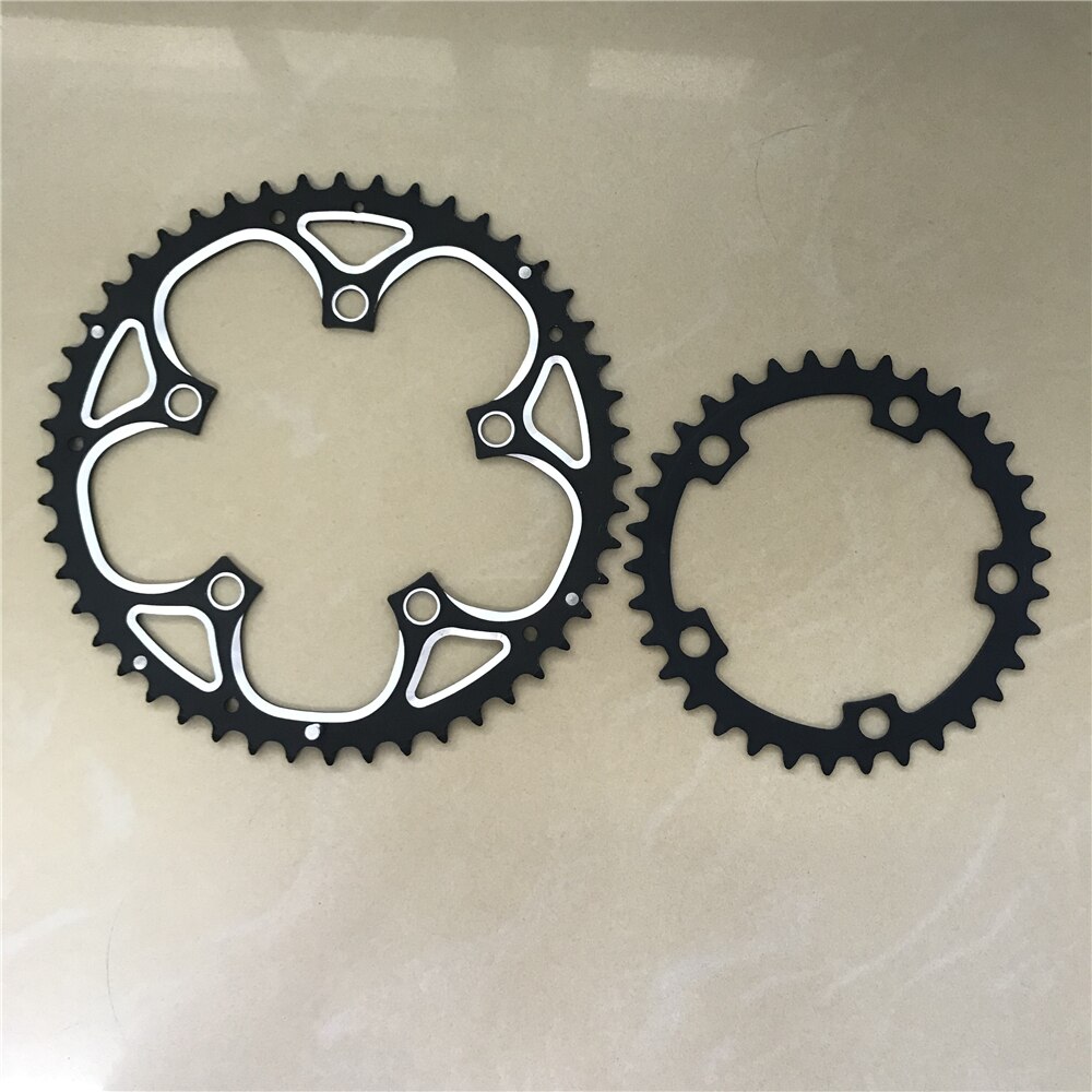Road Bicycle Chainring 110 BCD 50T 48T 46T 34T Tooth plate Folding Bike Round Chain Wheel Double Speed Gear Disc Chain Ring: 48-34T