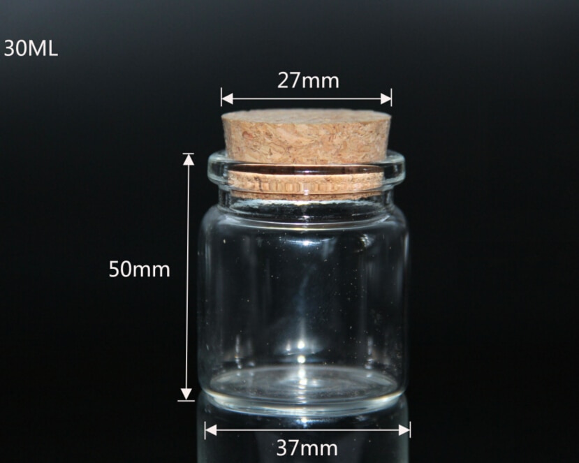 Frascos de vidro transparente 5 peças, 20ml, 30ml, 40ml, 50ml, 60ml, 70ml, 100ml, frascos com rolha, decoração da casa de casamento, faça você mesmo, jarros de armazenamento