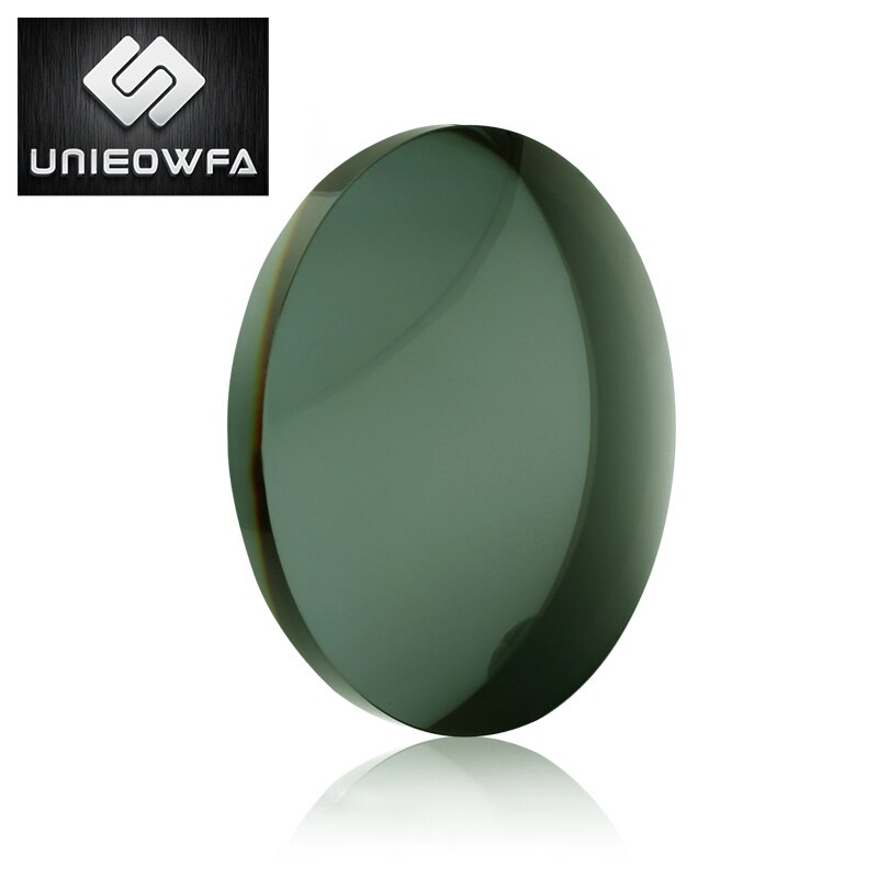 Multifocal Progressive Sunglasses Lens 1.56 1.61 1.67 Optical Prescription Glasses Lens Bifocal Myopia Hyperopia Lens UV400: Dark Green / 1.61