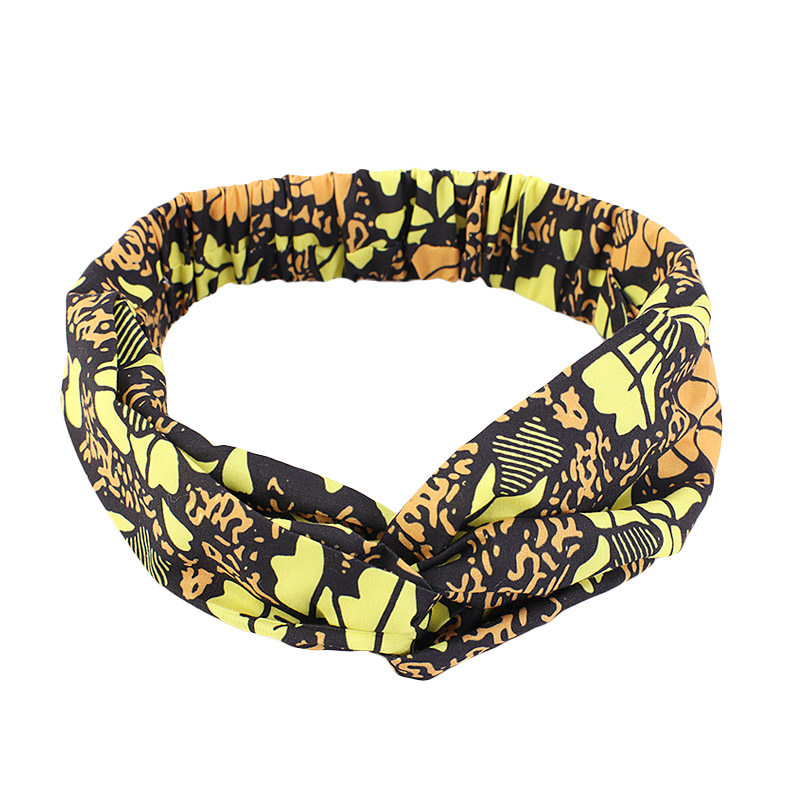 Afrikaanse Gedrukt Twist Hoofdband Vrouwen Sport Elastische Headwrap Haar Sjaal Breed Stretch Haarband Bandana Haaraccessoires: Bordeaux