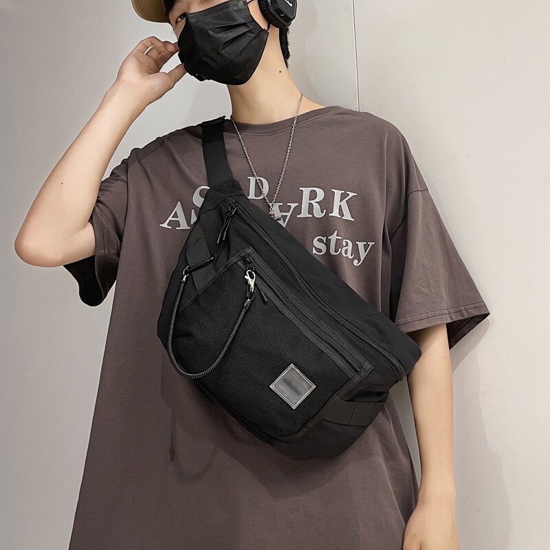 Brand Paar Messenger Bag Eenvoudige Taille Zak Japanse Borst Zak Ins Schoudertas Vrouwen Schoudertas