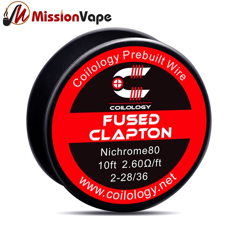 Coilology – fil de bobine NI80 fusionné Clapton, 2*28/36 AWG, calibre 2,6ohm, fil chauffant de 10 pieds