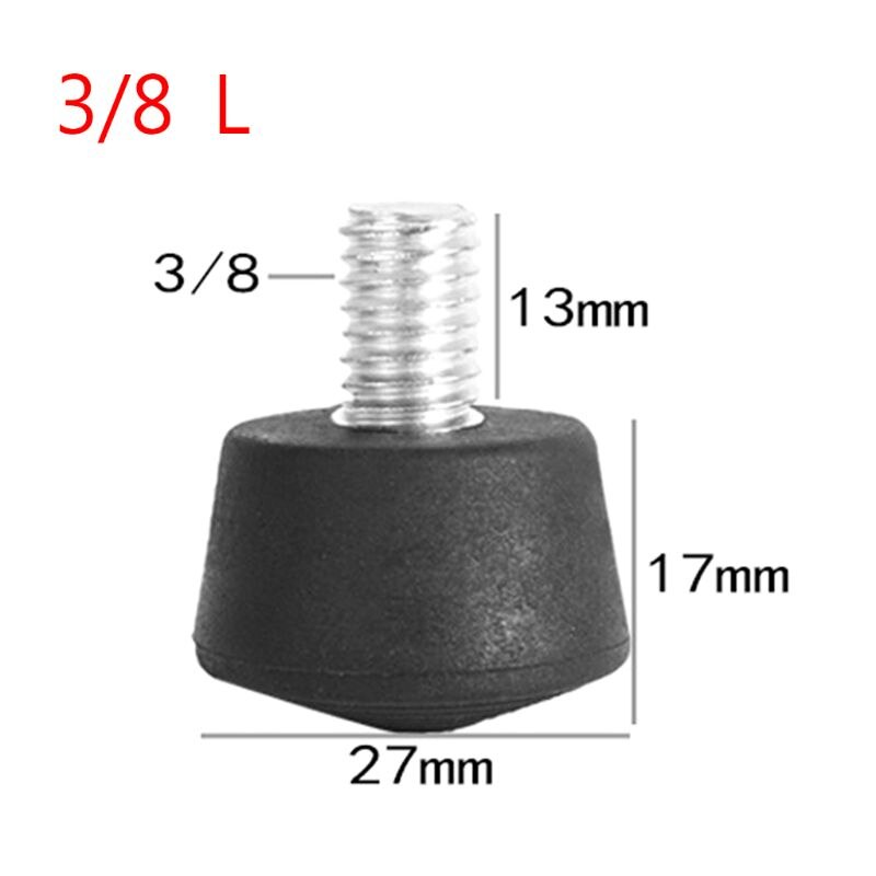 Pointe de pied antidérapante universelle en caoutchouc, pour trépied et monopode, 3/8 ", 1/4", M8: Type A