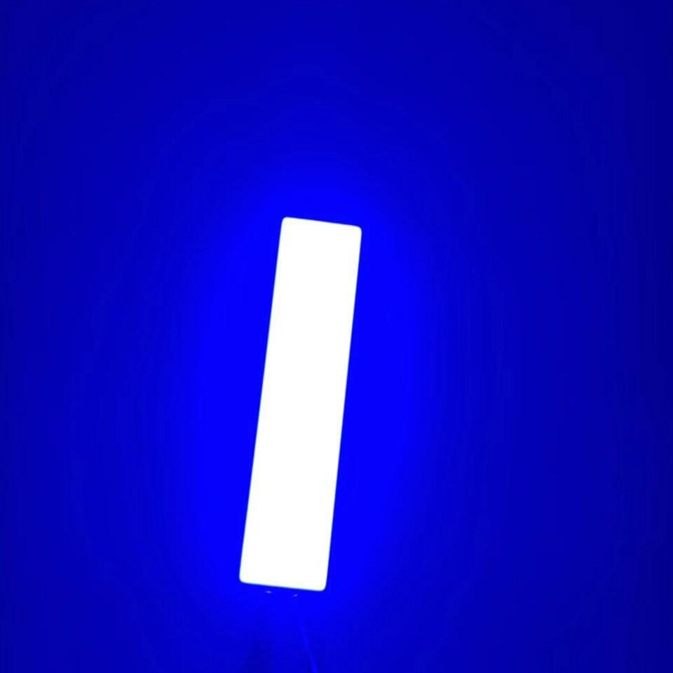 12cm COB LED Strip 12V Licht 12W 1000LM buizen Natuurlijke Warm Wit Blauw LED FLIP chip voor DIY auto Lamp LED COB Strip: Blue / Only cob