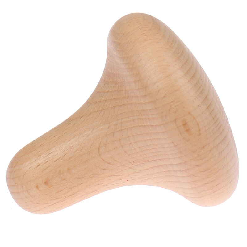 1pc houten traditionele reflexologie hand- en voetmassage-instrumenten, paddenstoelvormig massage-apparaat, drukpunt voor thuiskantoor