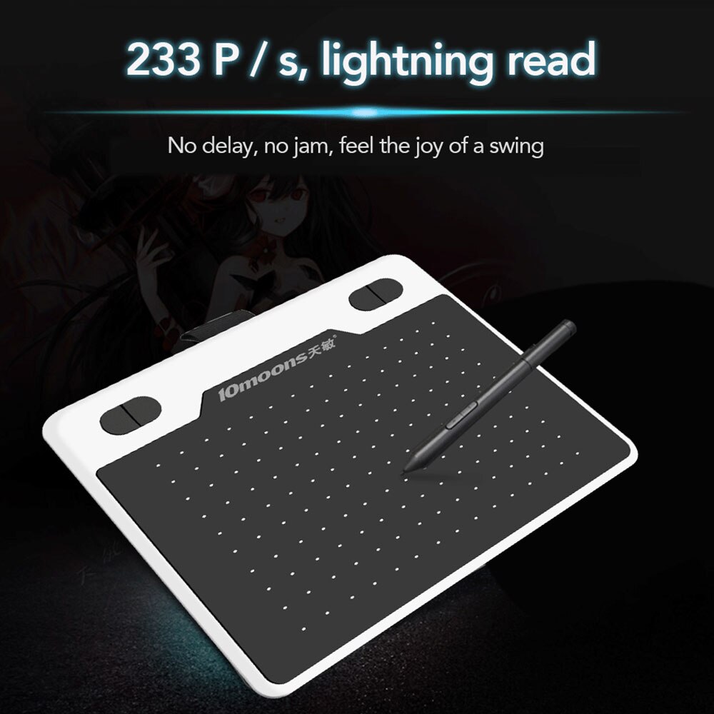 TISHRIC T503 6 Inch Drawing Graphics Tablet Graphic Tablet To Draw 8192 Levels Pen Drawing Tablet Digital For Drawing &amp; Game OSU