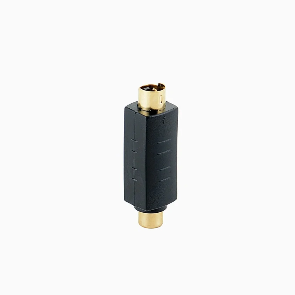 RCA hembra compuesto a 4 pines s-video svideo adaptador macho conector convertidor Terminal de vídeo revolución RCA madre AV