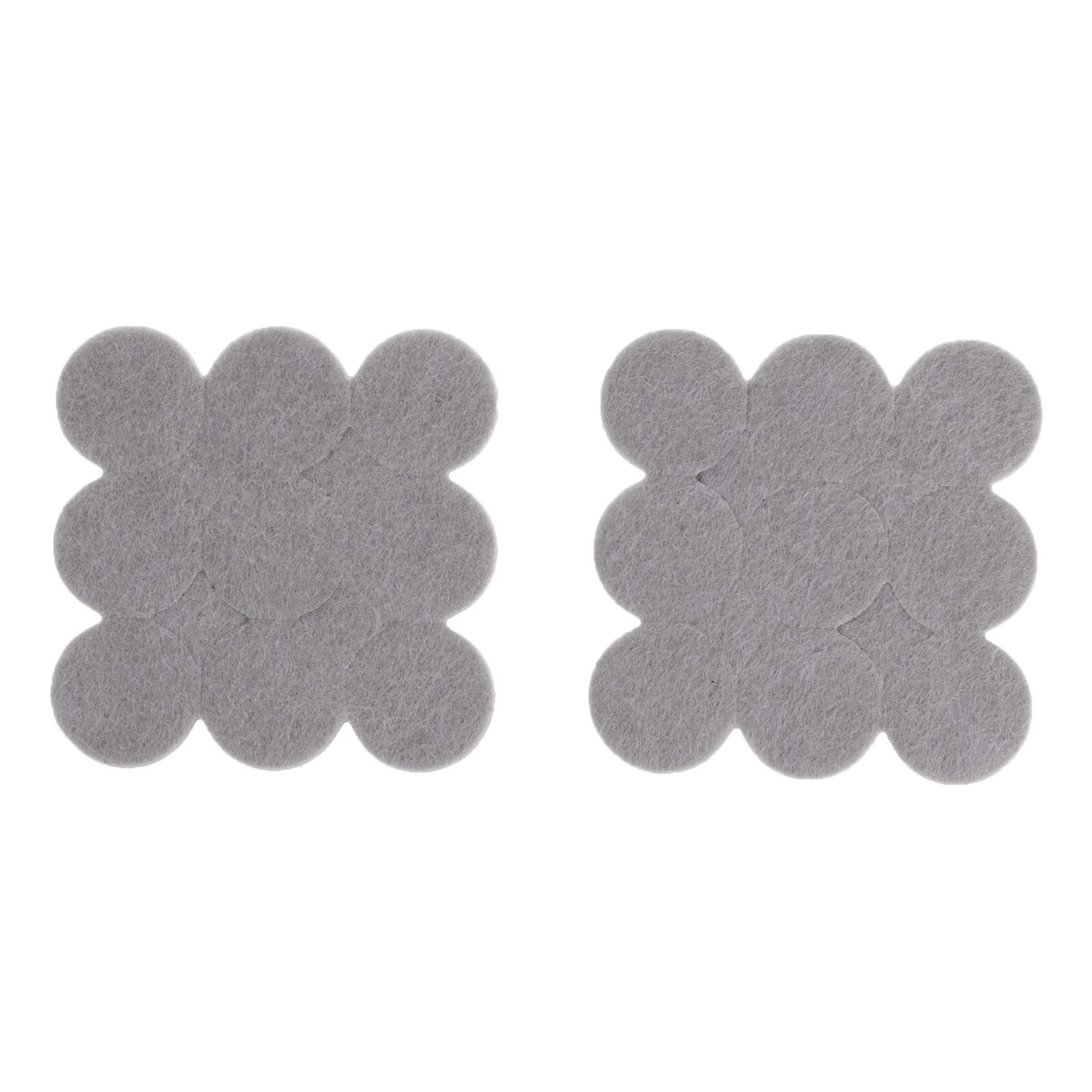 Anti Vibration Furniture Pads Nonslip Felt Feet Mats Adhesive Appliances Bottom Covers Table Chair Leg Protectors Home Accessory: Beige 18Pcs
