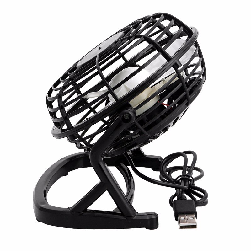 Cooling Desk Mini Fan Notebook Laptop Computer Portable Super Mute PC USB Cooler Desk Mini Fan Black