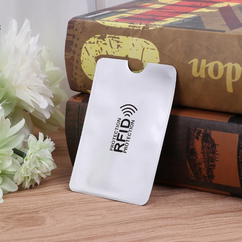 1pc anti-rfid-blokkerende lezer slot bankpashouder id bankpashouder rfid-bescherming metalen creditcardhouder aluminium