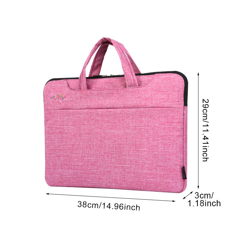 A4 Document Bag Multi-functional Men's And Women Briefcases Laptop Notebook Pens Computer Pouch Folder Office School Supplies