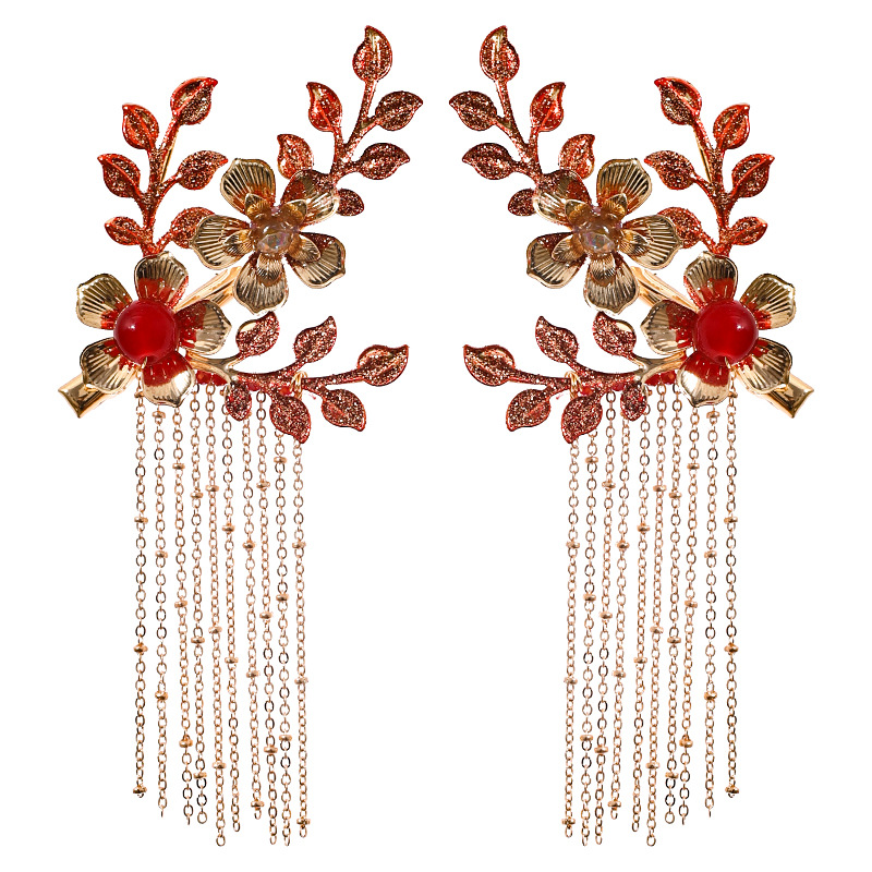 Myfeivo Chinese Stijl Bruids Sieraden Set Vintage Bruid Trouwjurk Accessoires HQ1717