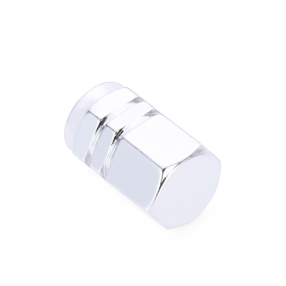 4 Stuks Universele Wiel Tire Air Dust Stem Caps Cover Voor Auto Motor (Zilver)