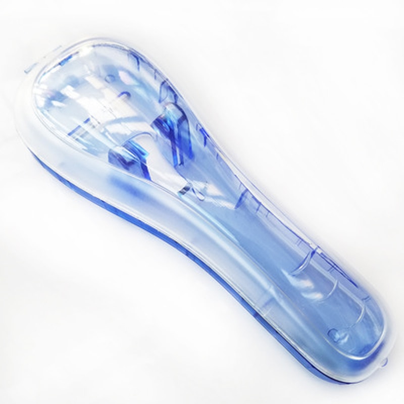 Porte-lames à rasoir pour hommes, étui de voyage bleu pour Machine à raser,