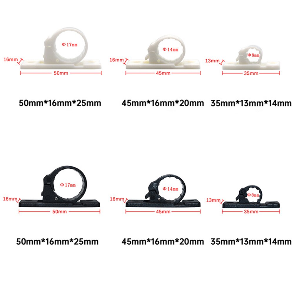 10 Pcs Sticky Wiring Fixing S Base Hook Wire Cable Gadget Clip Adhesive Wall Snap Type Fixed Cable Line Clip Clamp