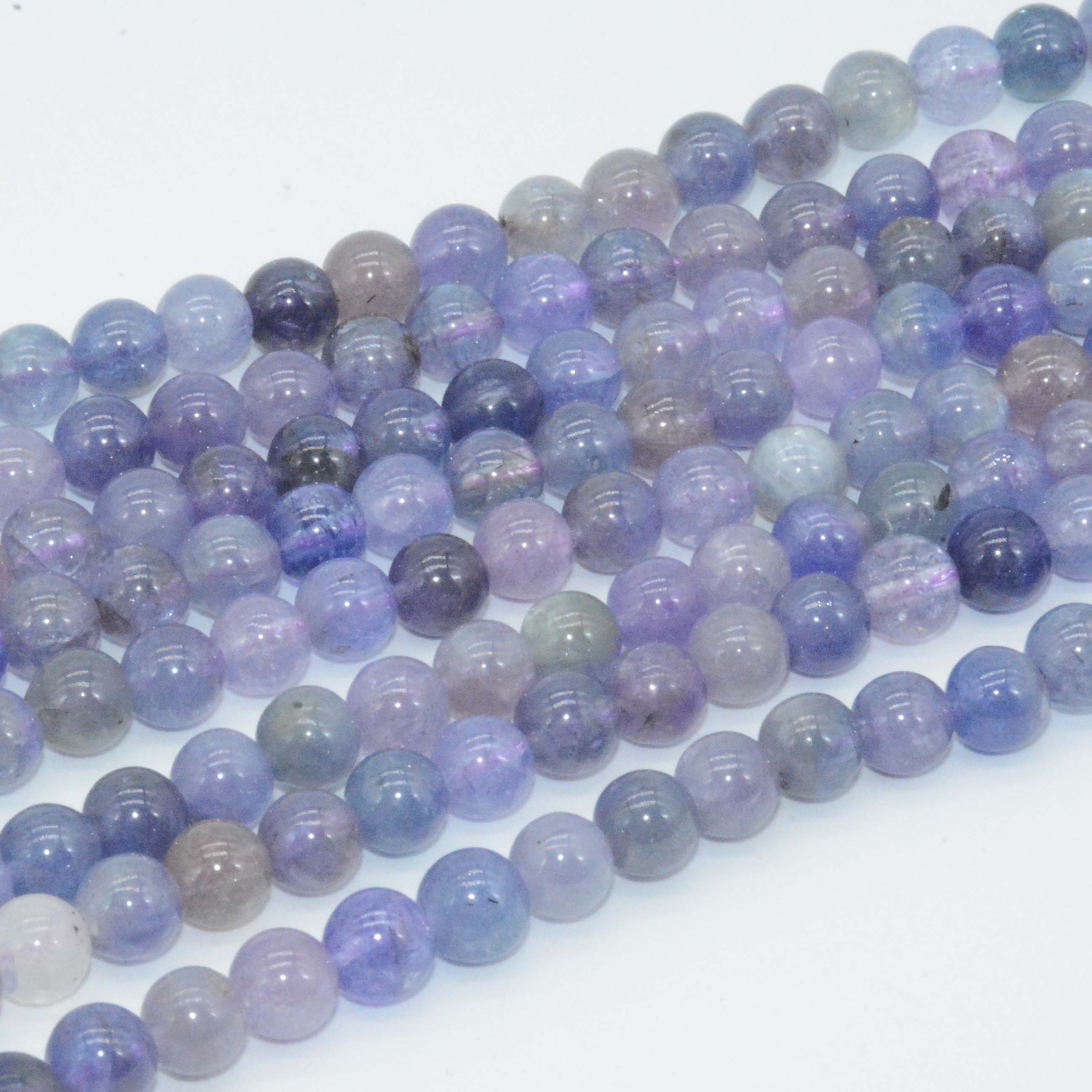 naturale Qualità Tanzanite Branelli Allentati Rotondi 6 millimetri