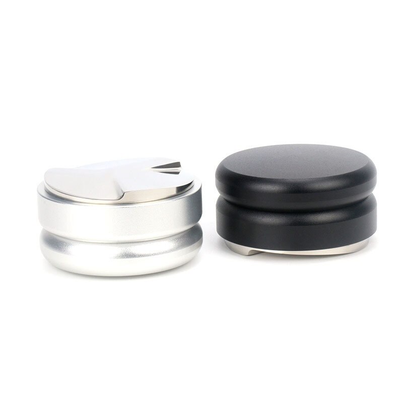 Kaffe tukle 58mm justerbar rustfritt stål kaffe espresso tukle macaron konvekse tre vinklede bakker utgangspunkt distribusjonsverktøy