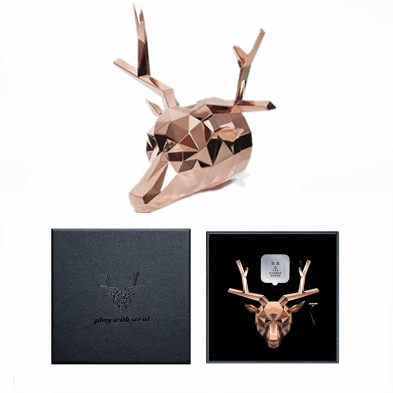 Bulldog Fragrance Deer Vehicle Fragrance Decoration Car Bling Accessories Car Air Freshener Diffuser Vent Clip Car Decoration: CA494-GR