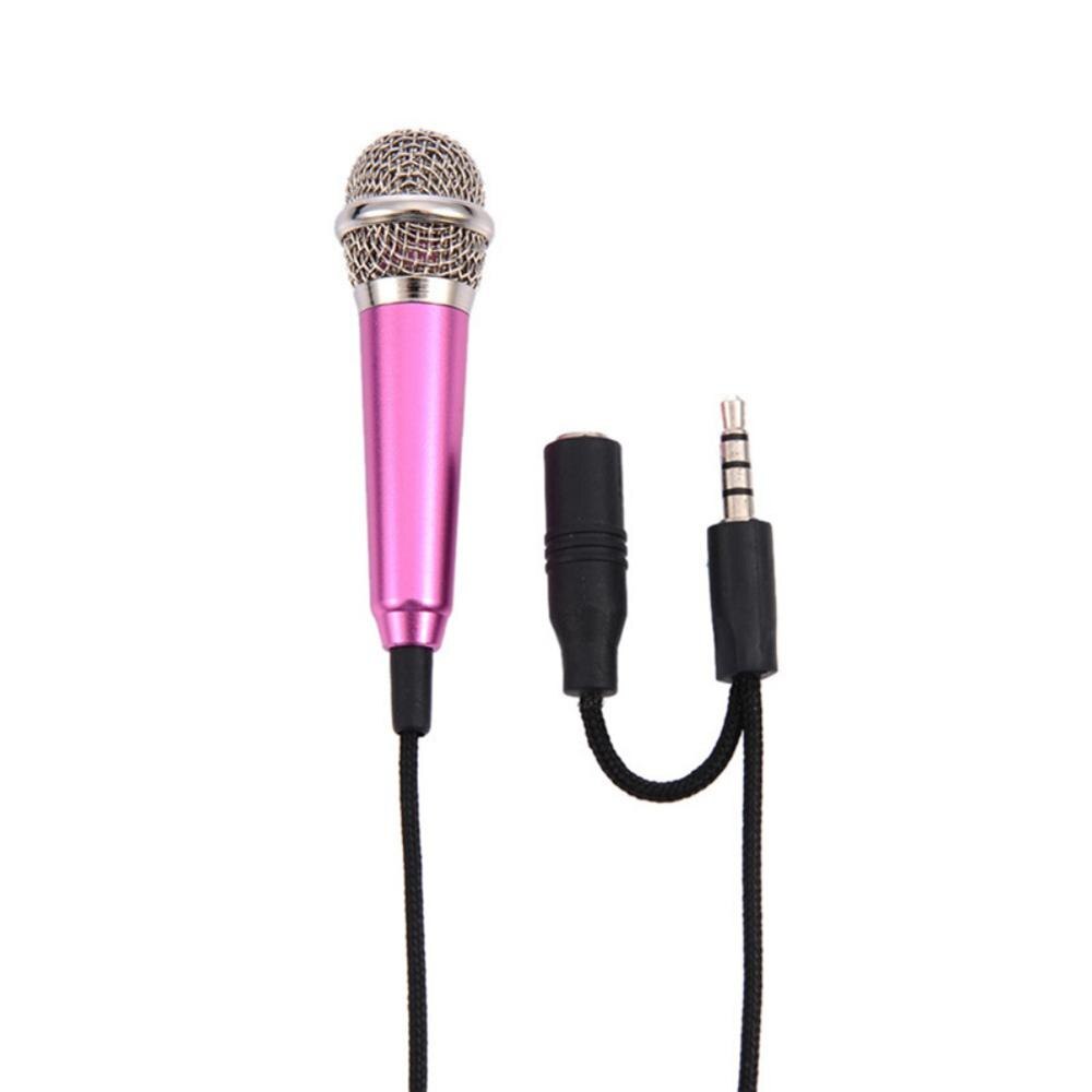 Mini Car Microphone 2.5mm Brand 4M Bluetooth External Microphone Stereo Car Radio Receiver: rose red