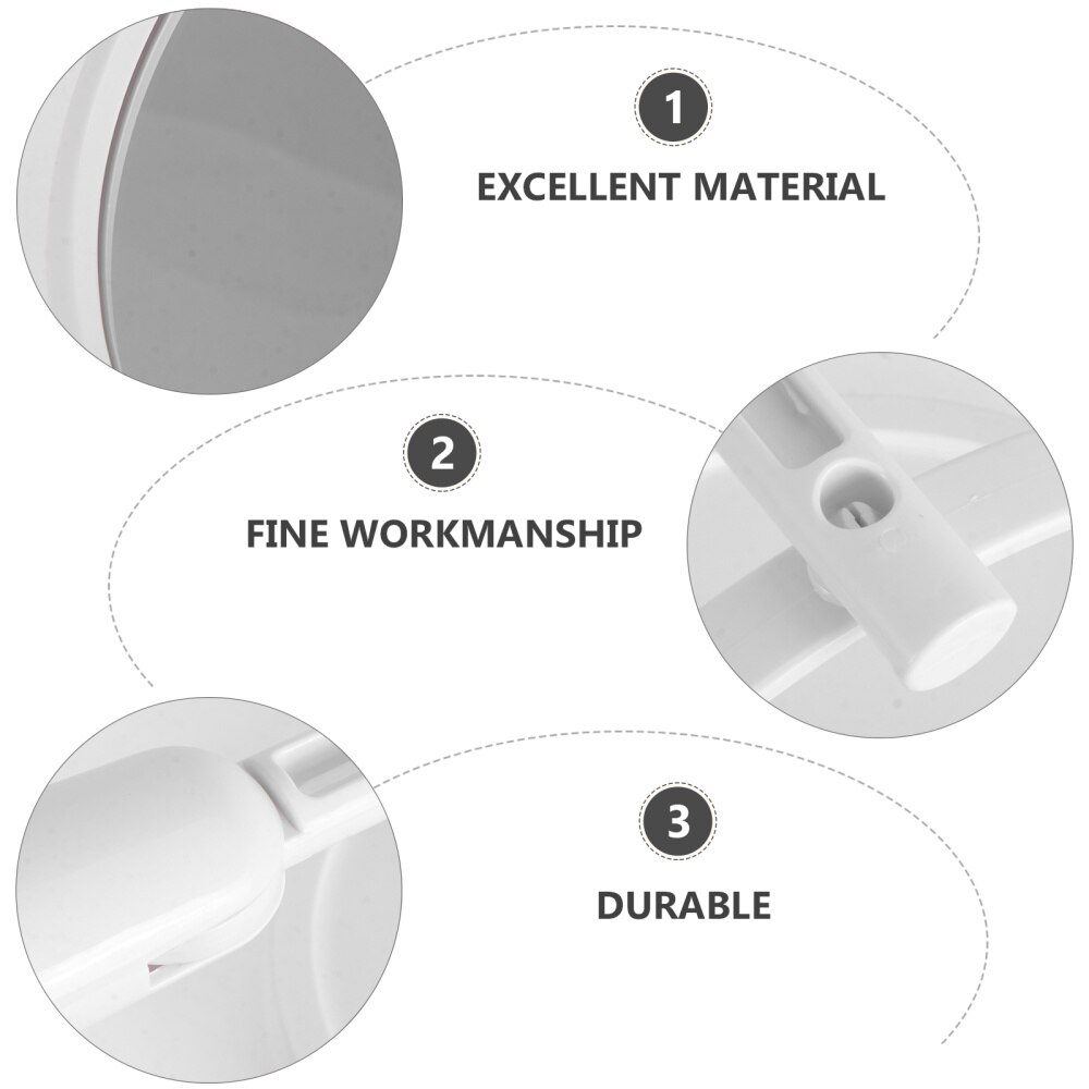 Wall Mounted Round Vanity Mirror Rotating Folding Cosmetic Mirror Household Make-up Mirror Perforating Toilet Glass Single Si