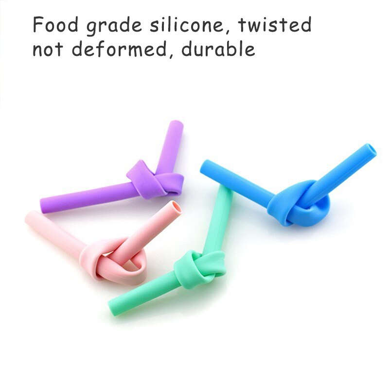 Food grade silicone straw drinking straws Reusable silicone straw FDA certification Environmental protection bar accessories