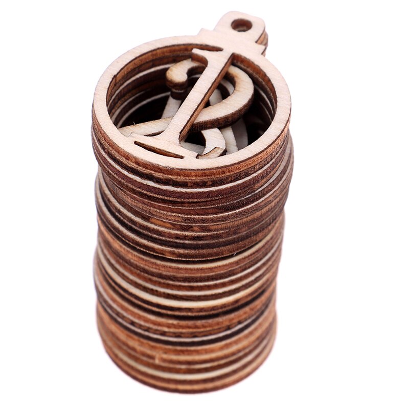 25 stuks/set kerst 1-25 houten adventskalenderlabels nummerlabels feest aftellabels kerstdecoratie