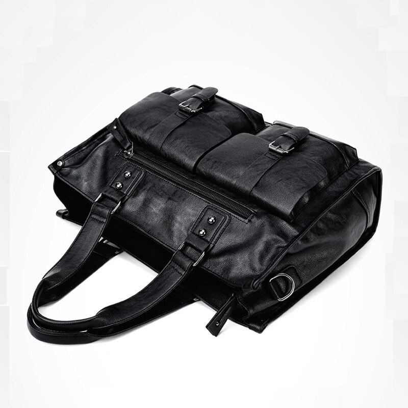 2022 neue lässig männer Aktentasche Crossbody retro Geschäft herren Tasche Sack ein haupt tasche Geschäft Große Kapazität Handtaschen schwarz: Ursprünglich Titel