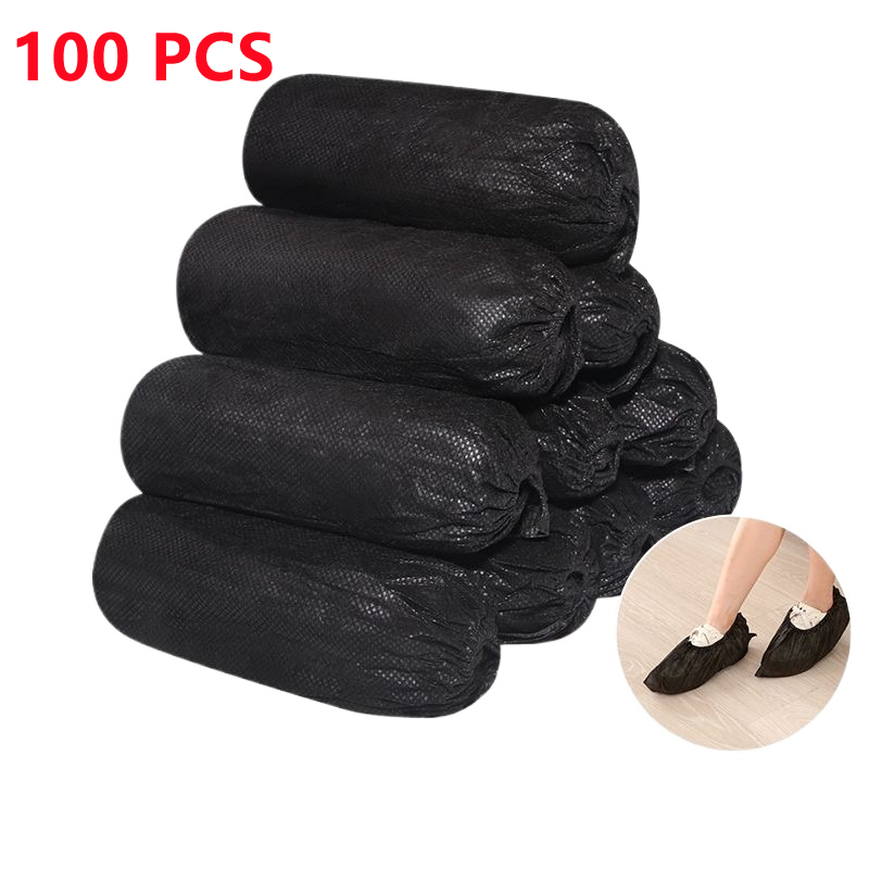 Couvre-bottes de poulet et couvre-chaussures coordonnants, couvre-chaussures, protège-pieds non tissés, sol, chaussures d'intérieur, maison, 100 pièces: Orange