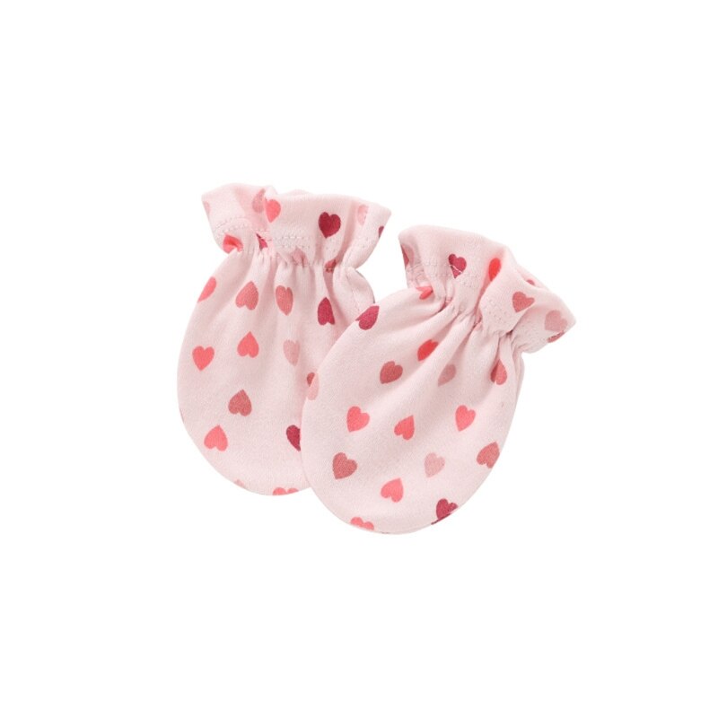 Gants en coton doux anti-rayures pour bébé, 1 paire, mitaines anti-rayures pour -né, Protection du visage, fournitures de Protection des mains pour nourrissons