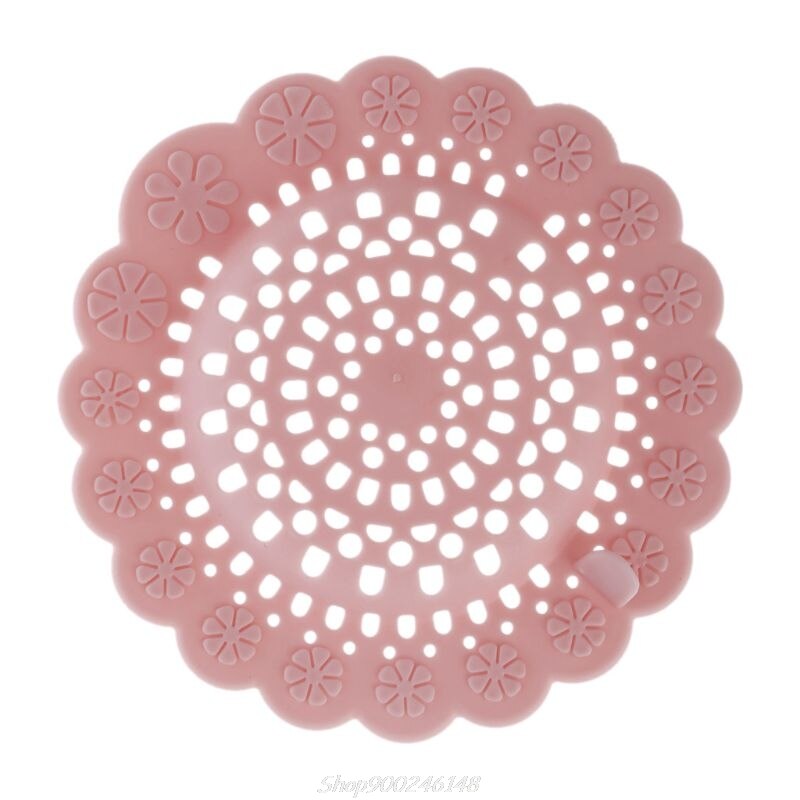 Hair Catcher Bath Drain Shower Tub Strainer Sink Cover Trap Basin Stopper Filter Au28 20: Pink