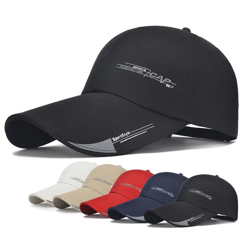 11Cm Lange Rand Zonneklep Mannen Hoed Zomer Strand Gebruik Casual Trendy Zonnescherm Uv-bescherming Outdoor sport Caps