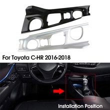 Car Accessories Console Gear Shift Panel Decoration Cover Trim Water Cup Decal Strips for Toyota CHR C-HR LHD