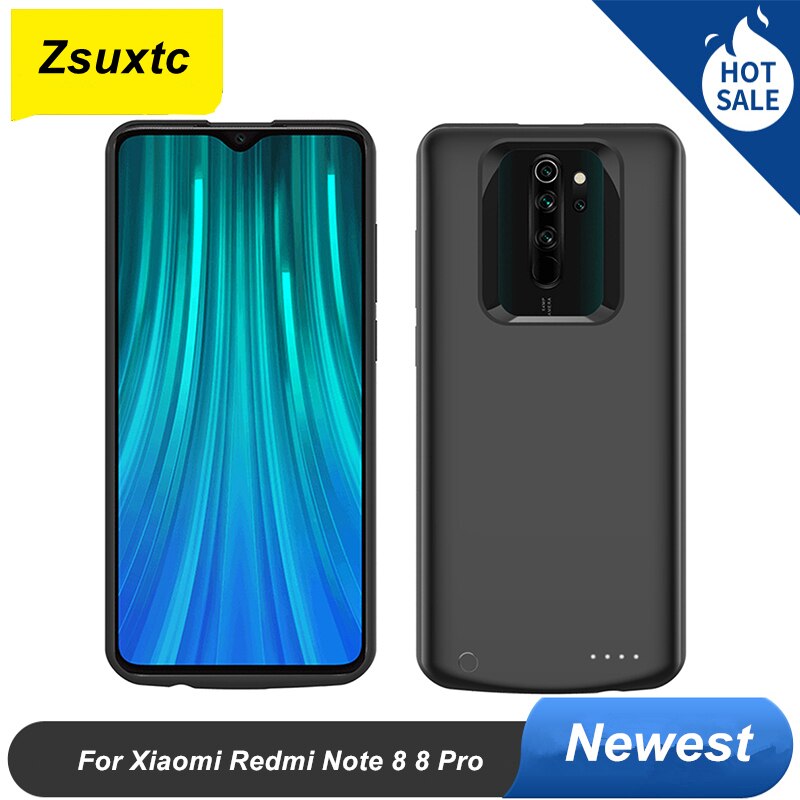 Araceli 6500 Mah For Xiaomi Redmi Note 8 Note 8 Pro Battery Case Smart Backup Charger Cover Power Bank Note 8 Pro Battery Case