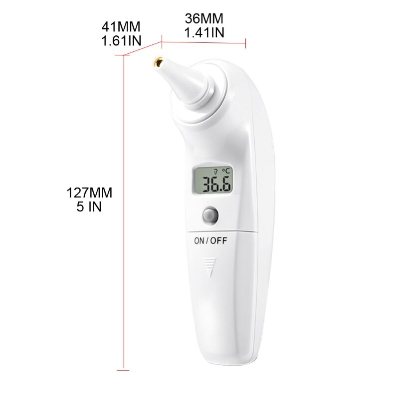 Automatic Induction Digital Ear Thermometer Infrared Probe Temperature Meter R9JC