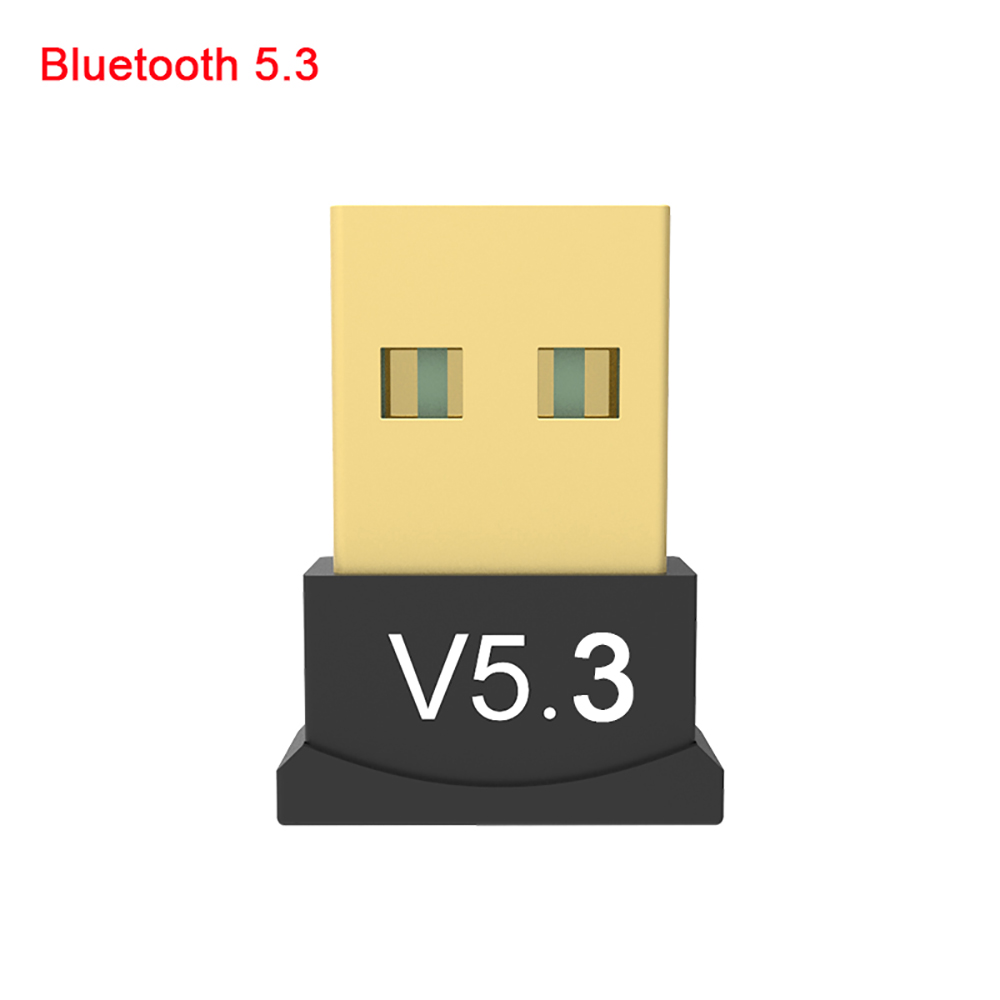 Bezprzewodowy USB Bluetooth 5.3 Adapter Bluetooth 5.3 Transmitte odbiornik muzyczny Adaptador do komputera PC słuchawki Laptop Mini nadawca: Brązowy
