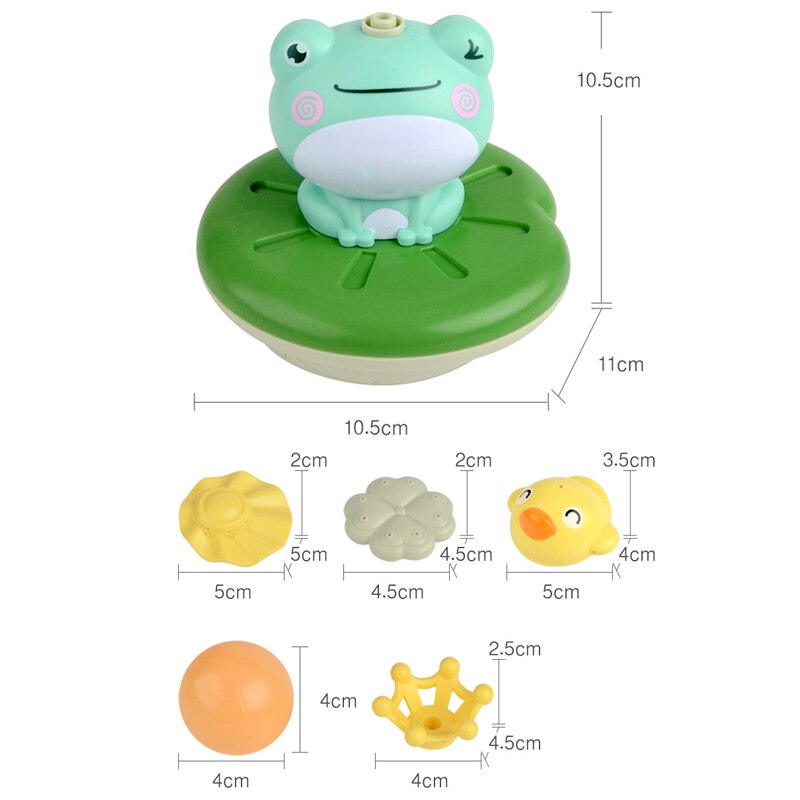 Water Play Toy Spray Water Shower Swim Pool Bathing Game Cute Frog Waterproof Electric For Kids Educational Bath Toy