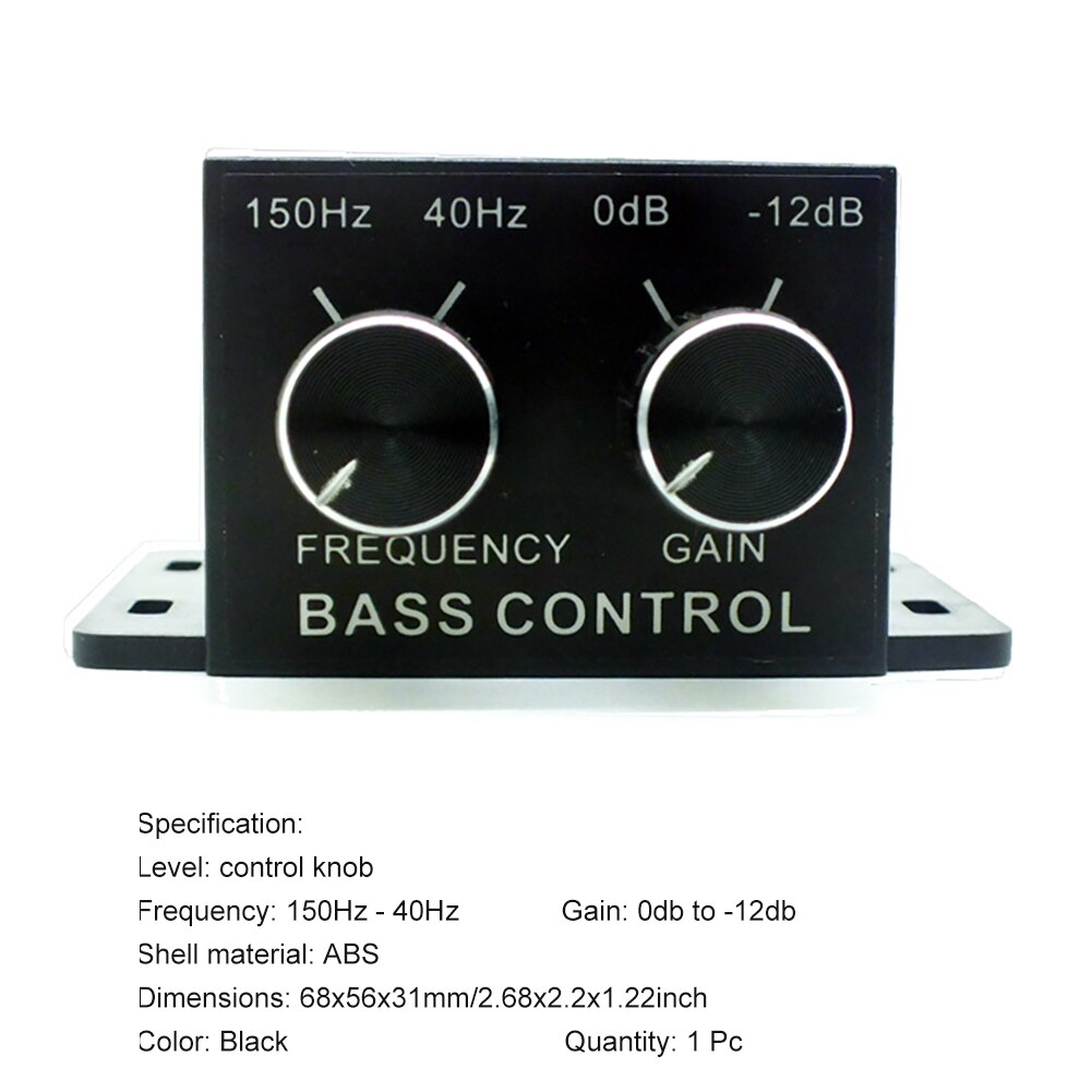 Car Audio Regulator Amplifier Bass Subwoofer Stereo Equalizer Controller 4 RCA