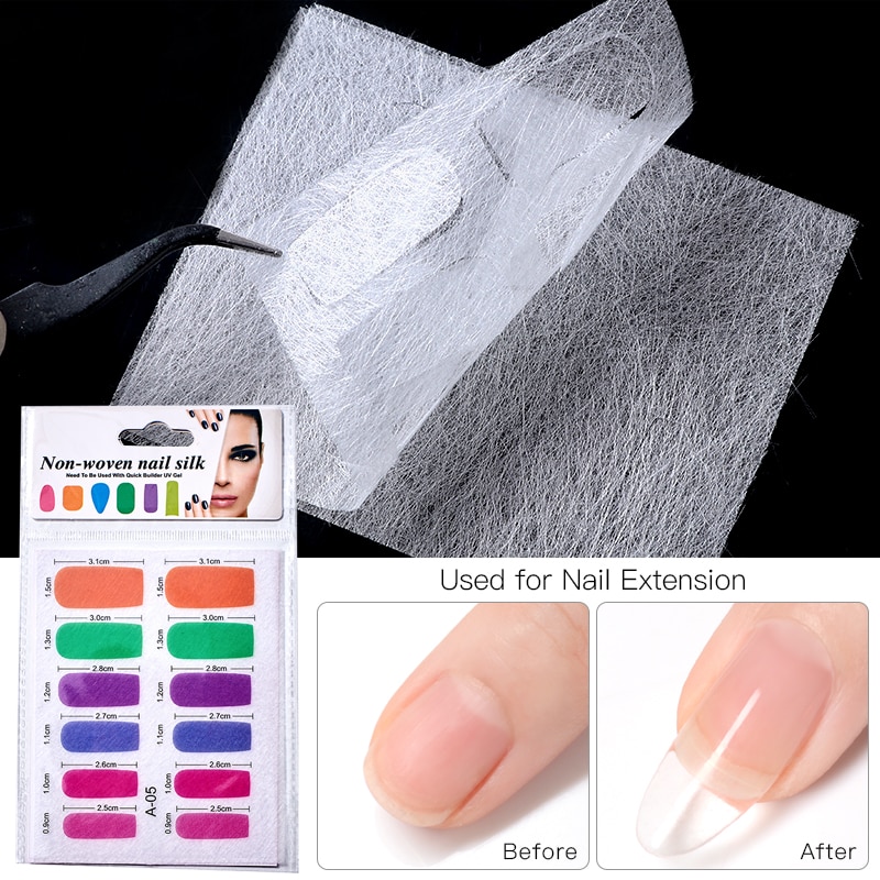 Nail Fiber Vel Nail Verlenging Glasvezel Nail Extension Tool Uitgebreide Filament Nail Art Nail Sticker Nail Fibre Sheet