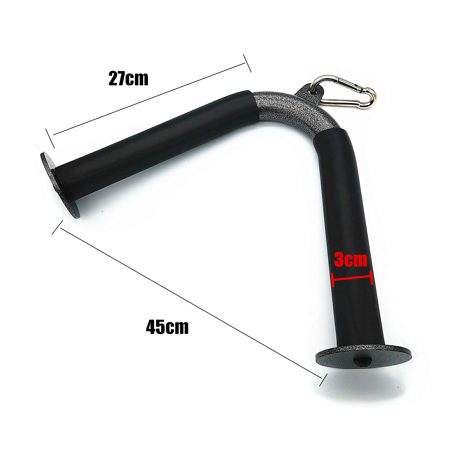 V-Shaped Push Down Bar LAT Cable Machine Attachment Support up to 660 lbs for Tricep Push Downs Upper Body Workouts Accessories