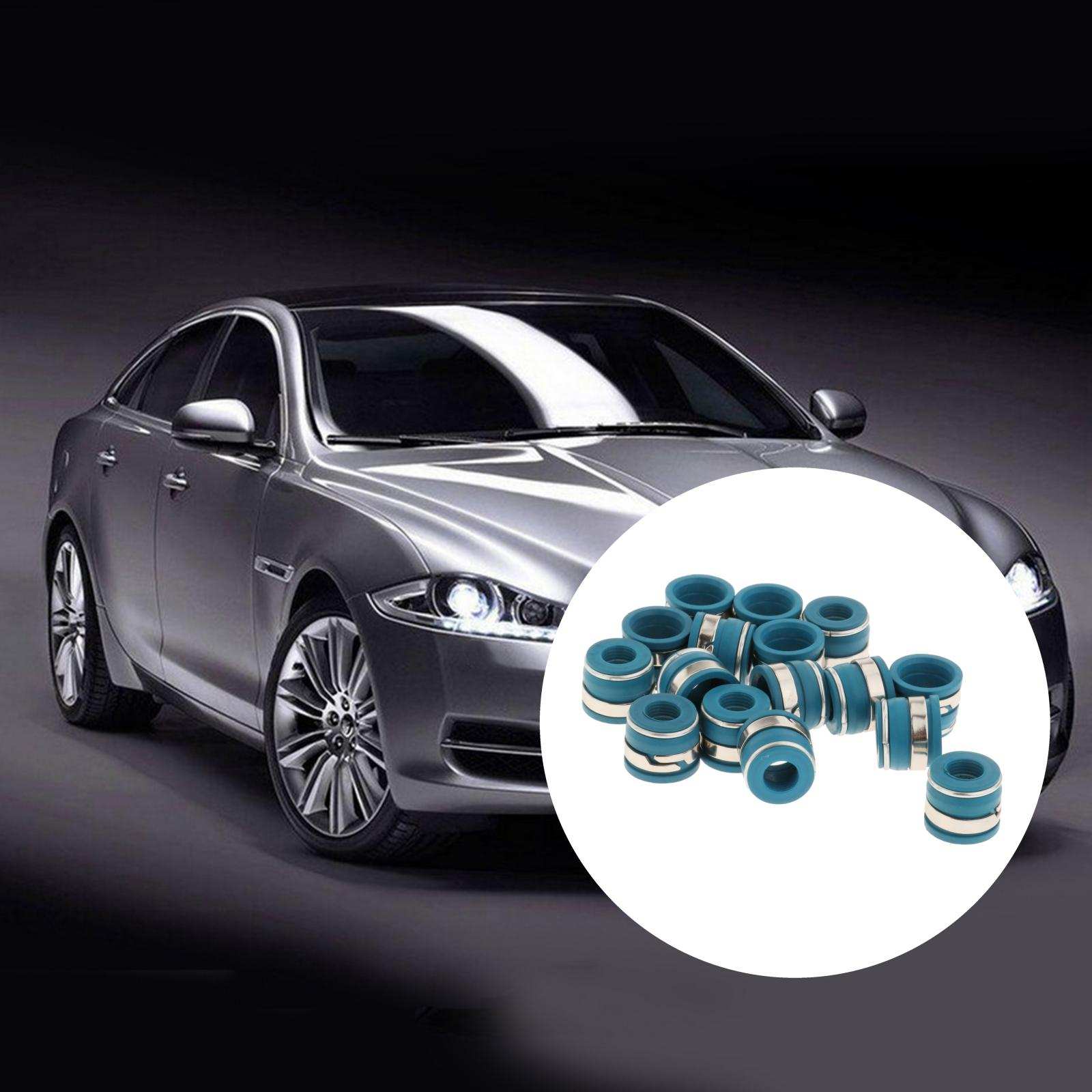 16Pcs Valve Stem Seal Replacement 11/32" x .500" Engine Valve Stem Seal Set Valve Seal Cylinder Heads for Chevy SBC BBF SBF