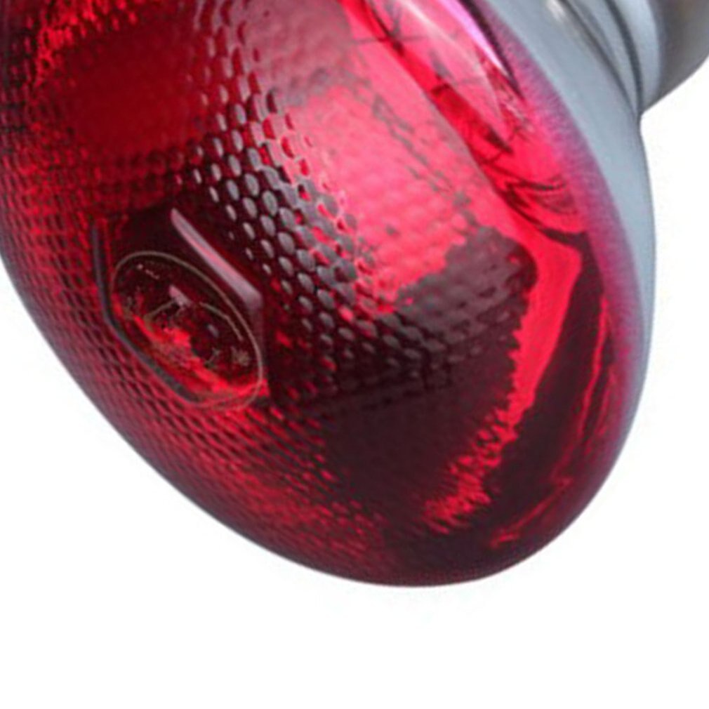 Lámpara de calor E27, luz térmica de onda corta infrarroja roja, Bombilla de calor gruesa para granja de cerdo, 240V, 150/200/275W