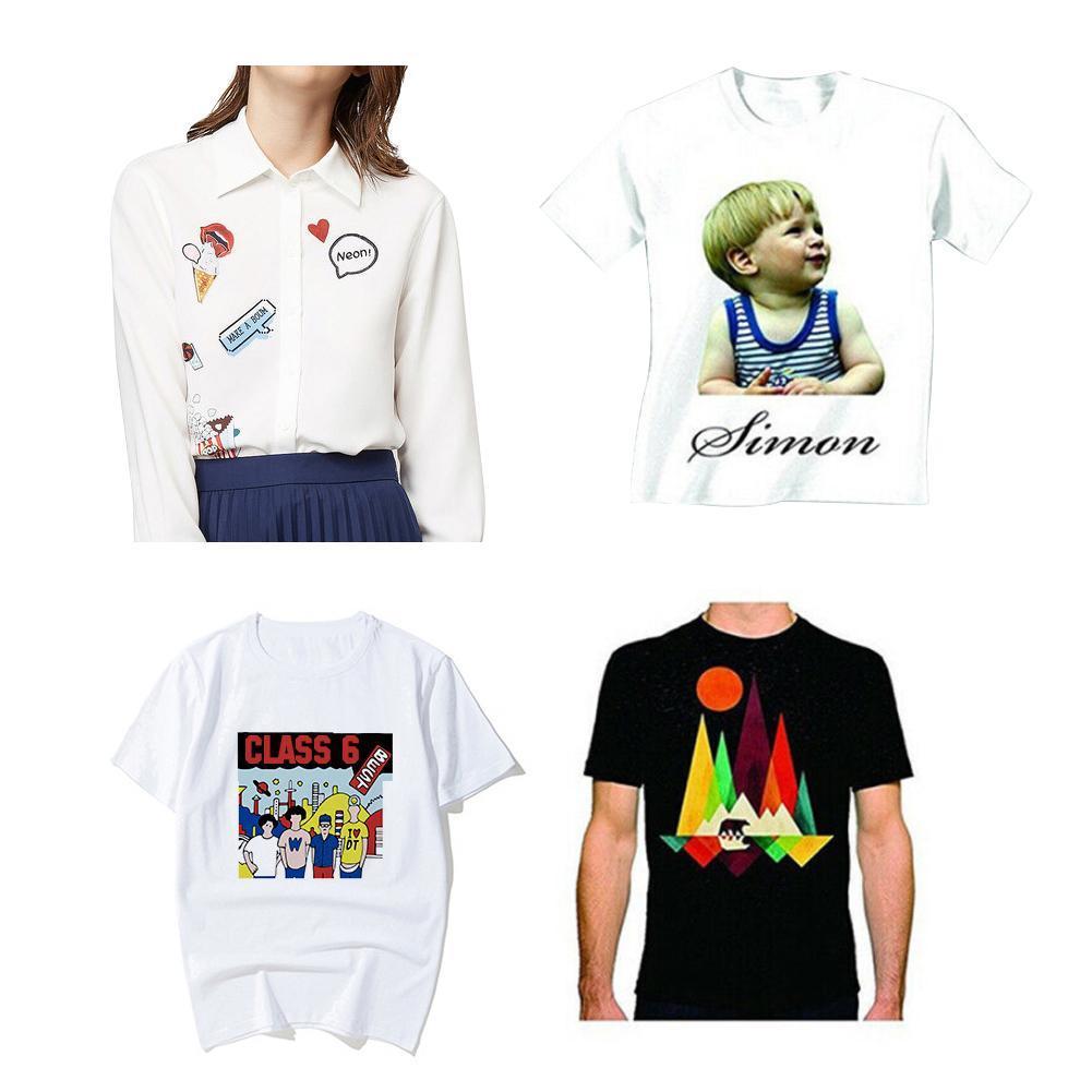 10 teile/satz A4 Transfer Papier Für T Shirt Eisen Auf Wärme Licht Handwerk Inkjet Papier Presse Hemden A4 Druck Papier stoffe I9T7