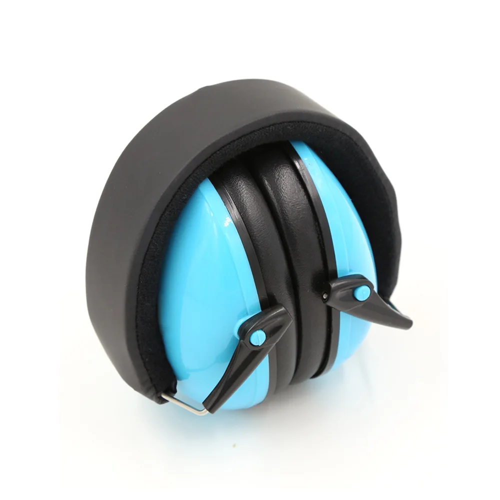 Foldable Hearing Protection Ear Muffs Noise Cancelling Earmuff for Kids Child: Blue